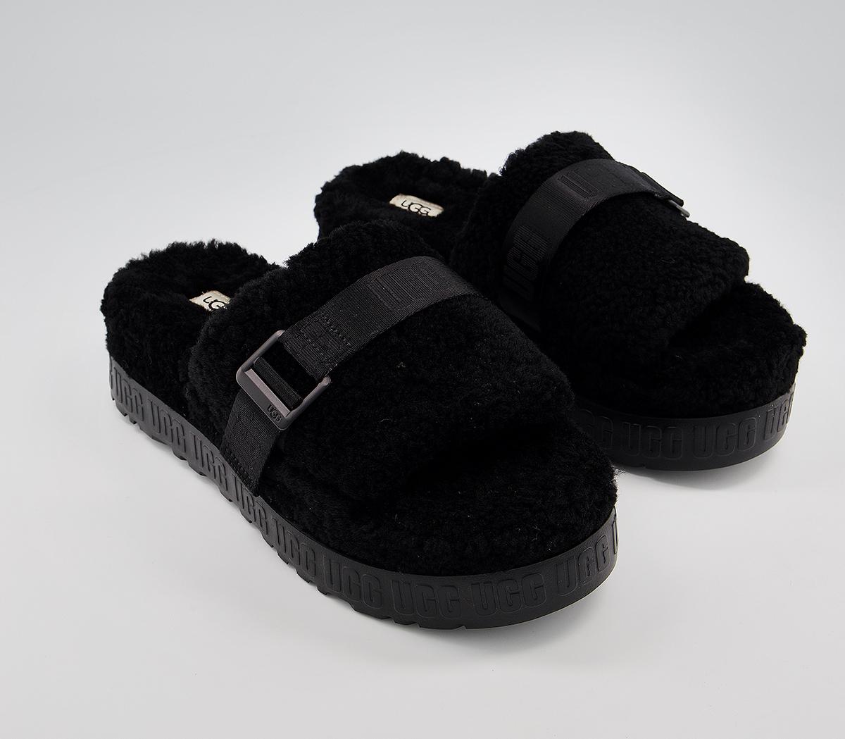 UGGFlufitta SlippersBlack
