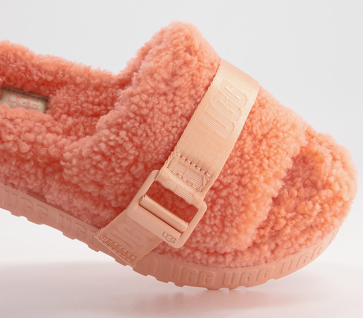 Ugg Fluffita Slippers Beverly Pink Flat Shoes For Women