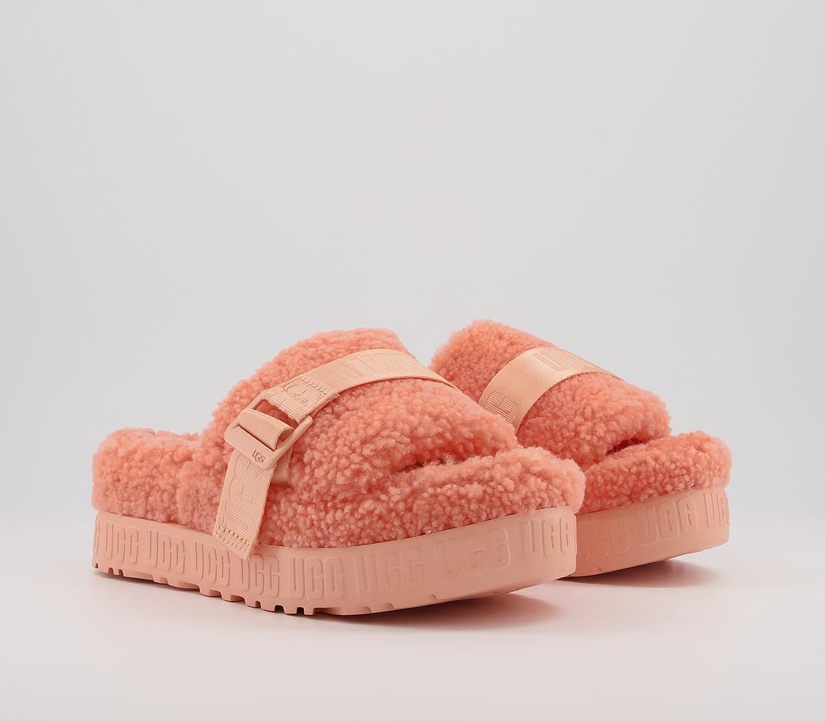 Ugg Fluffita Slippers Beverly Pink Flat Shoes For Women