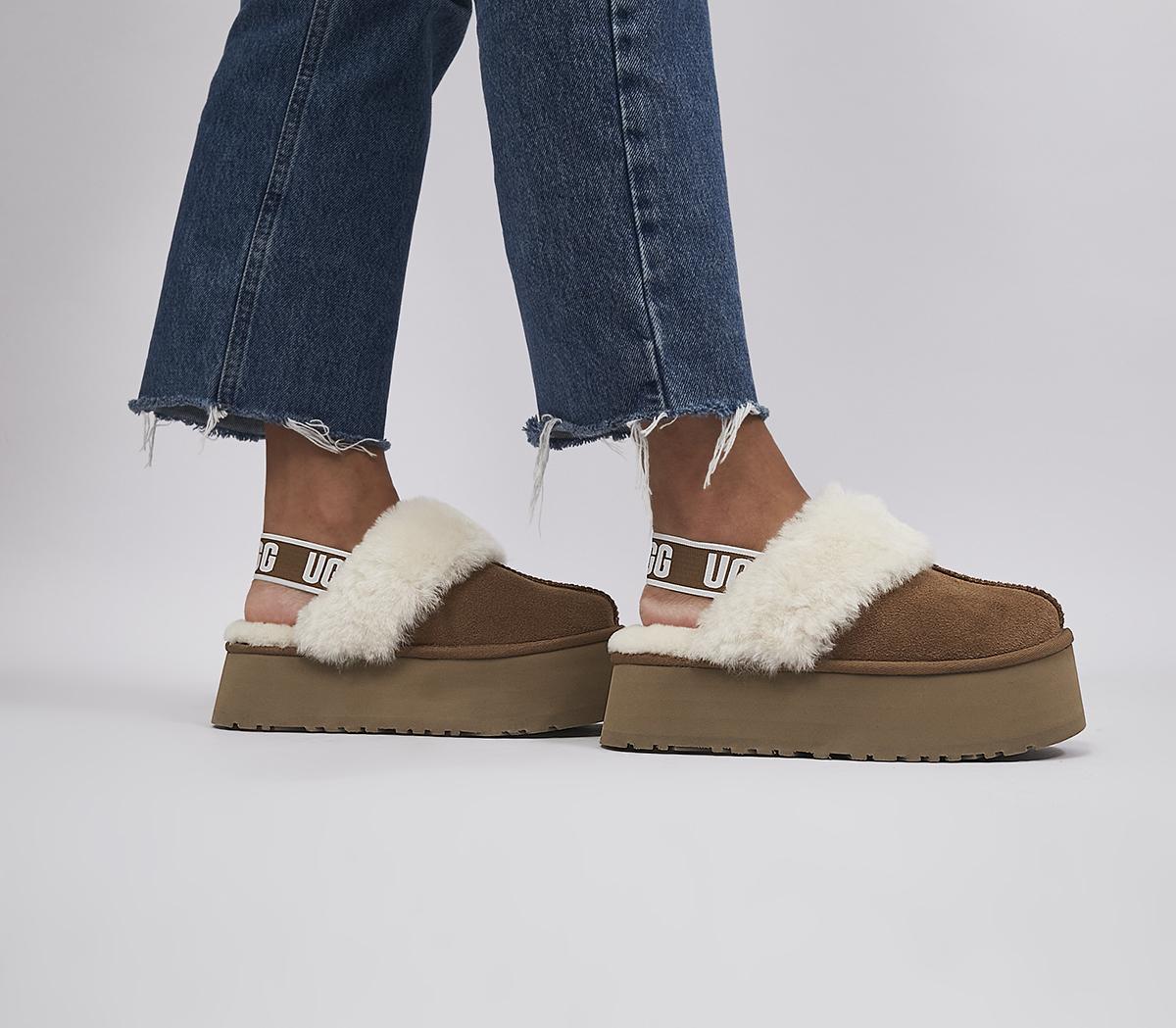 UGG Funkette Slippers Chestnut - Women's Slippers