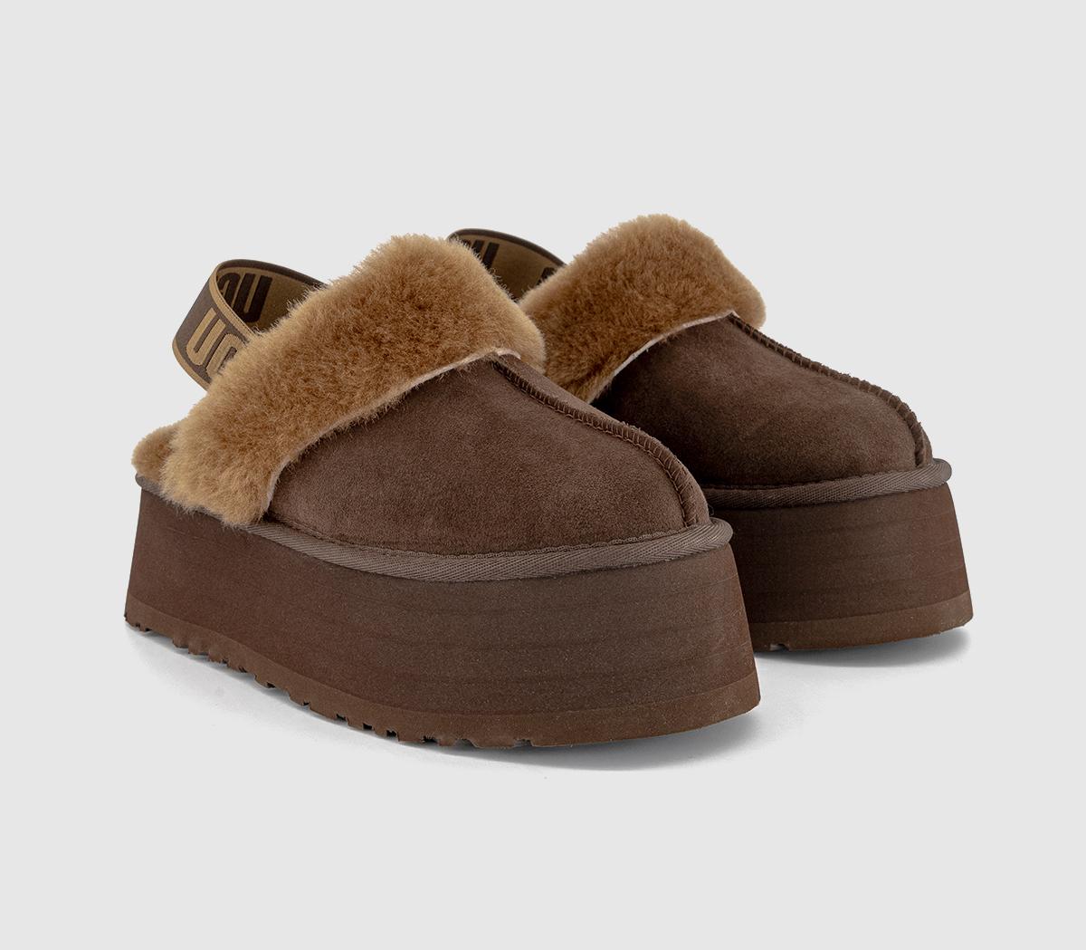 UGG Funkette Slippers Burnt Cedar - Flat Shoes for Women UGG Funkette Slippers Burnt Cedar - Flat Shoes for Women