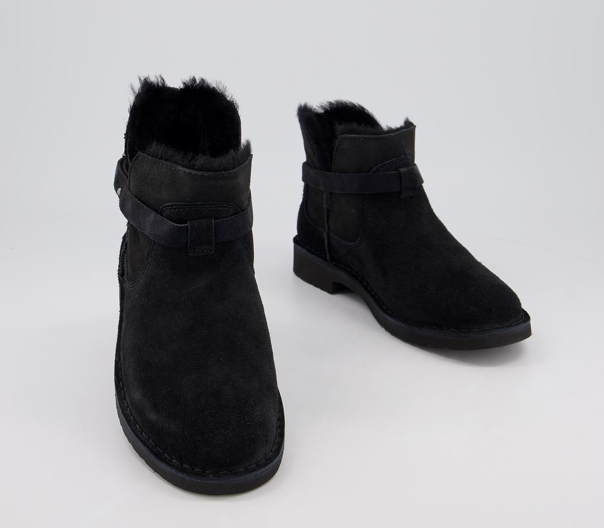 UGG Elisa Boots Black - Women's Ankle Boots