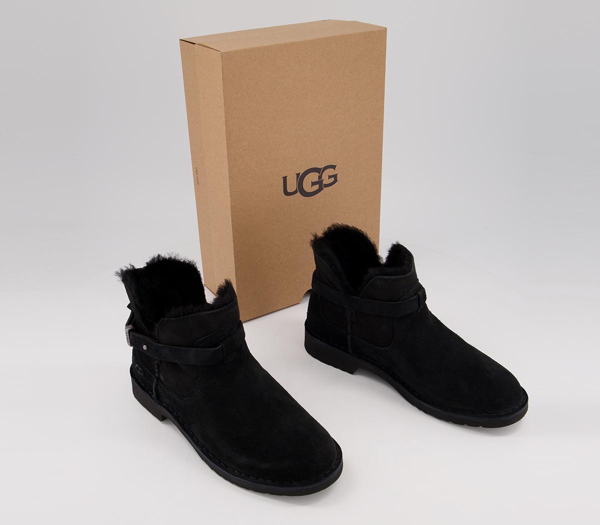 UGG Elisa Boots Black - Women's Ankle Boots