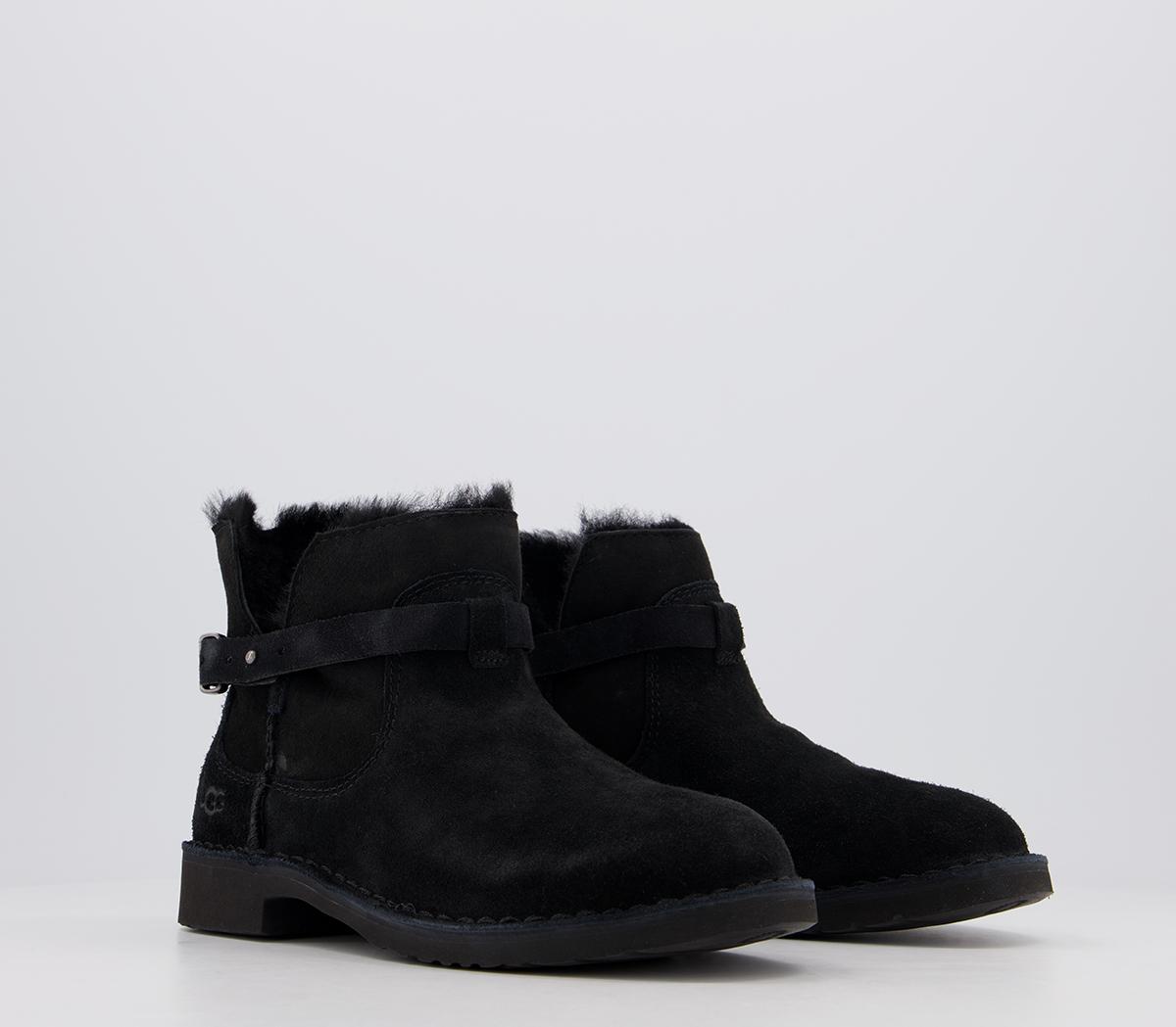 UGG Elisa Boots Black - Women's Ankle Boots