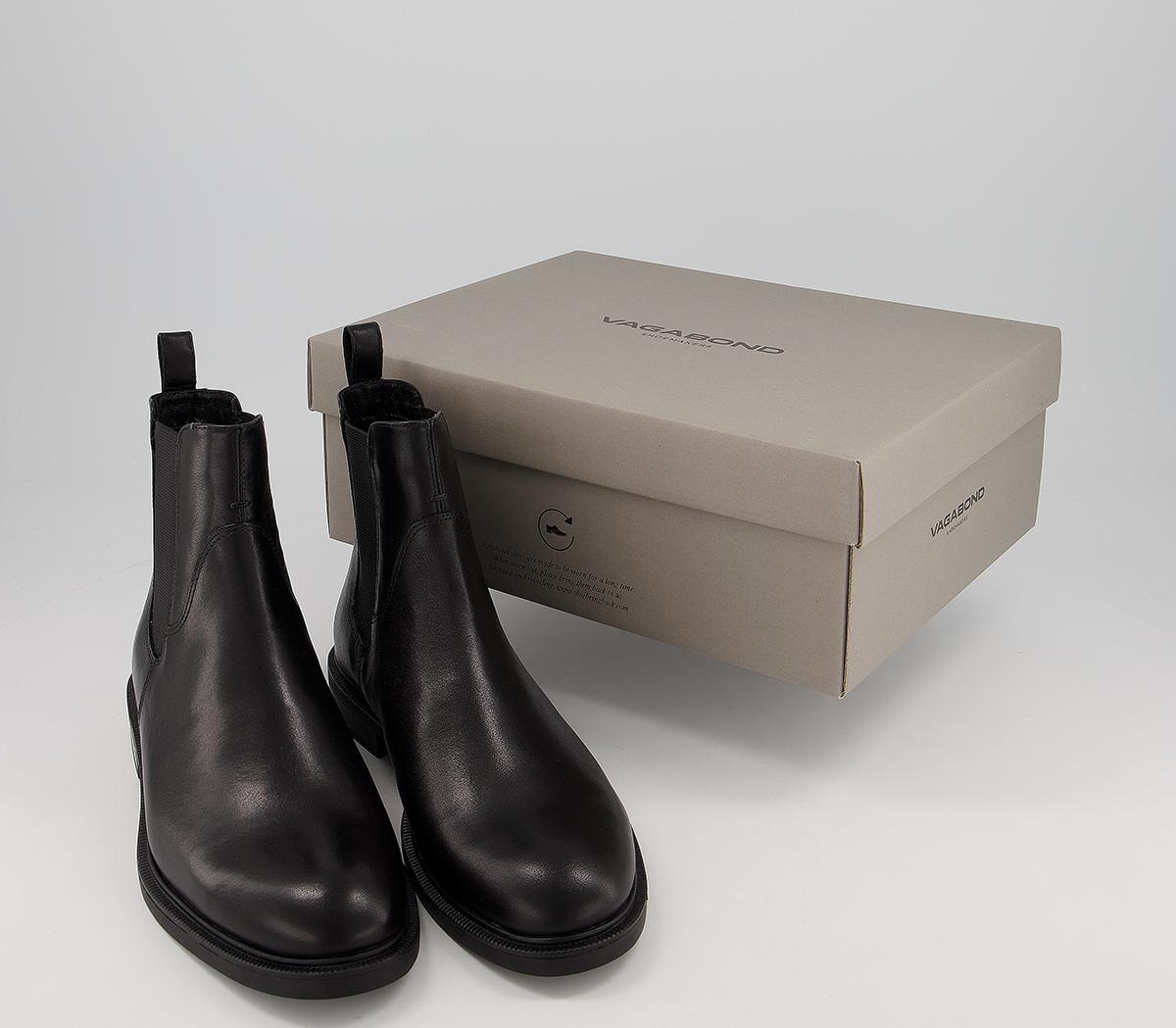 Vagabond Shoemakers Amina Chelsea Boots Black - Women's Ankle Boots