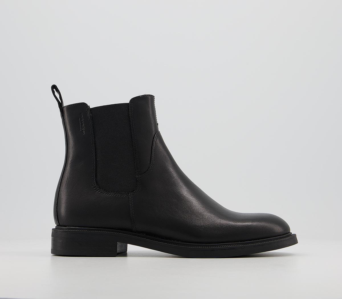 Vagabond Shoemakers Amina Chelsea Boot Black - Women's Ankle Boots