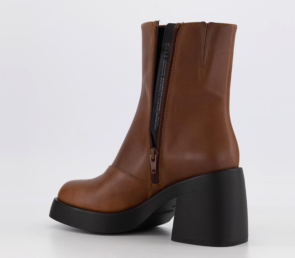 Vagabond Shoemakers Brooke Boots Cognac Women's Ankle Boots