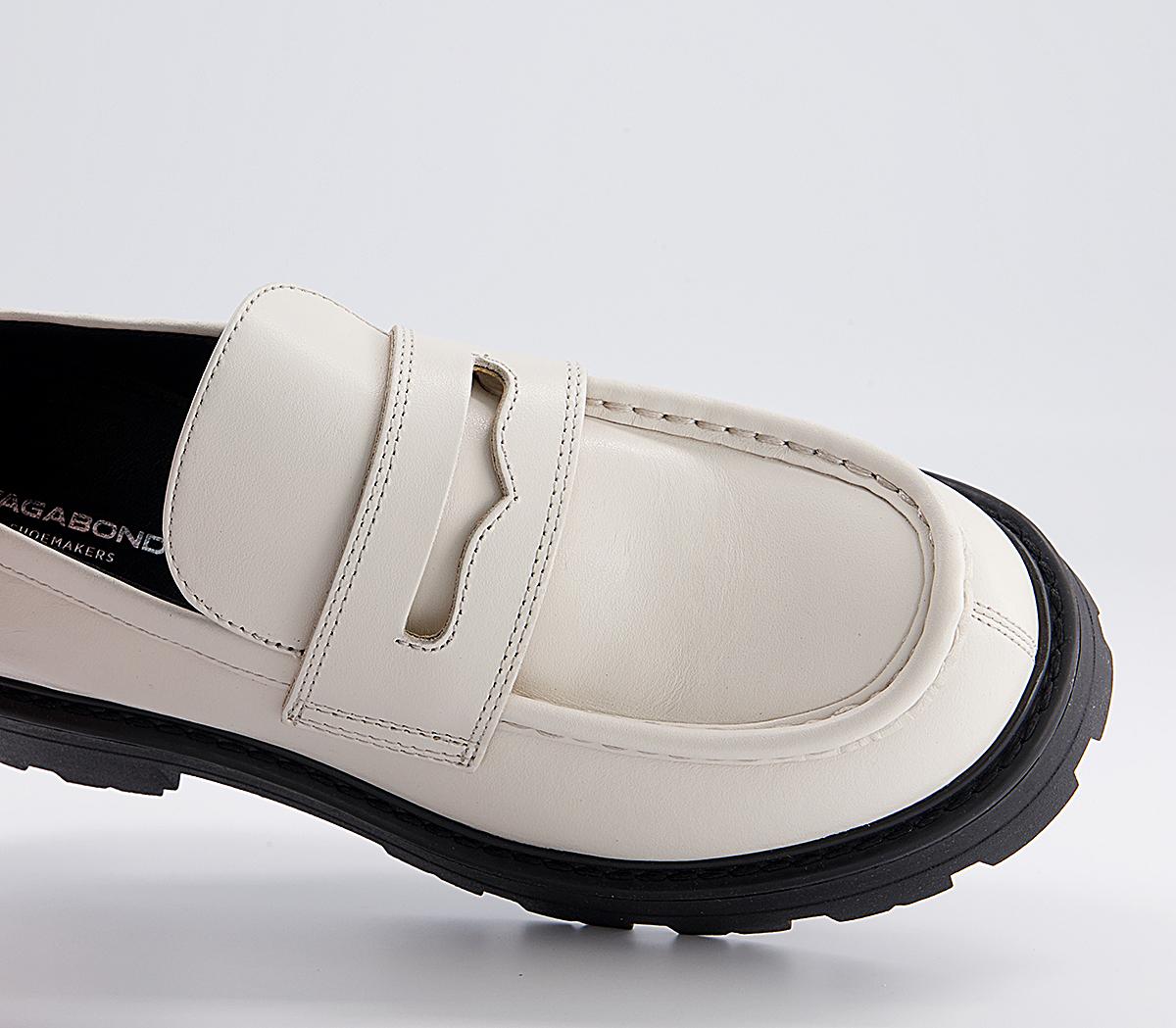 Vagabond Shoemakers Cosmo 2.0 Loafers Off White Leather - Flat Shoes ...