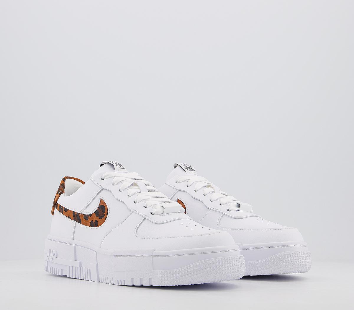air force 1 pixel trainerswhite leopard