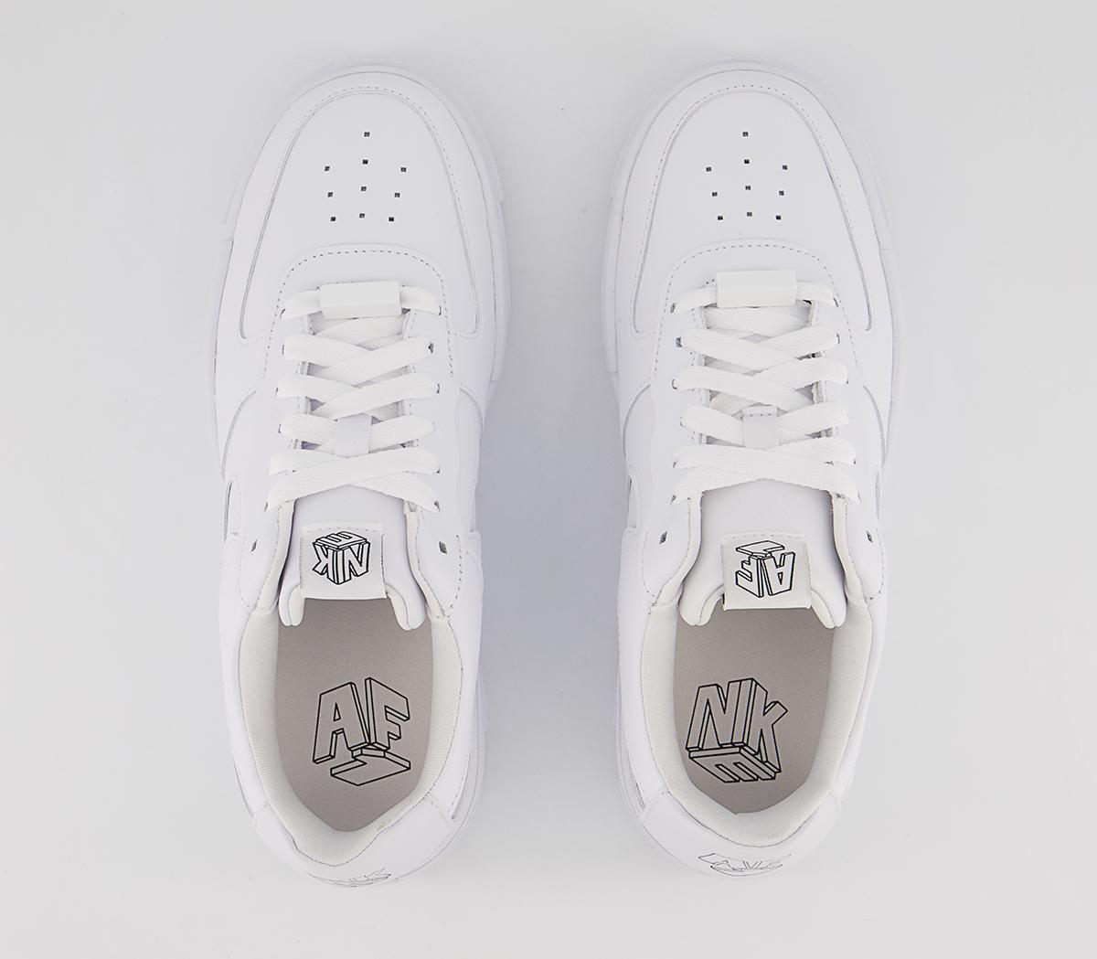 Nike Air Force 1 Pixel Trainers White White Black Sail - Hers trainers