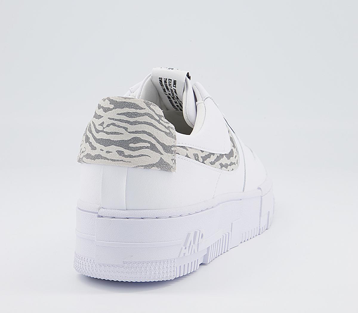 air force 1 pixel trainers white summit white particle grey