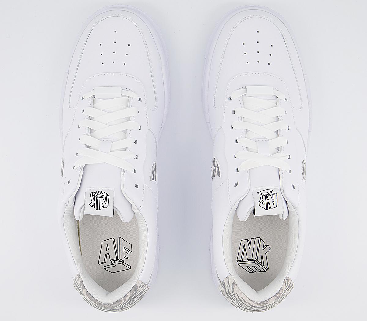 Nike Air Force 1 Pixel Trainers White Summit White Particle Grey - Women's Trainers