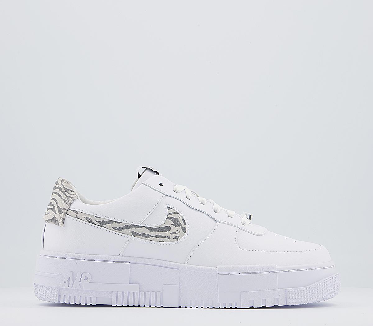 NikeAir Force 1 Pixel TrainersWhite Summit White Particle Grey