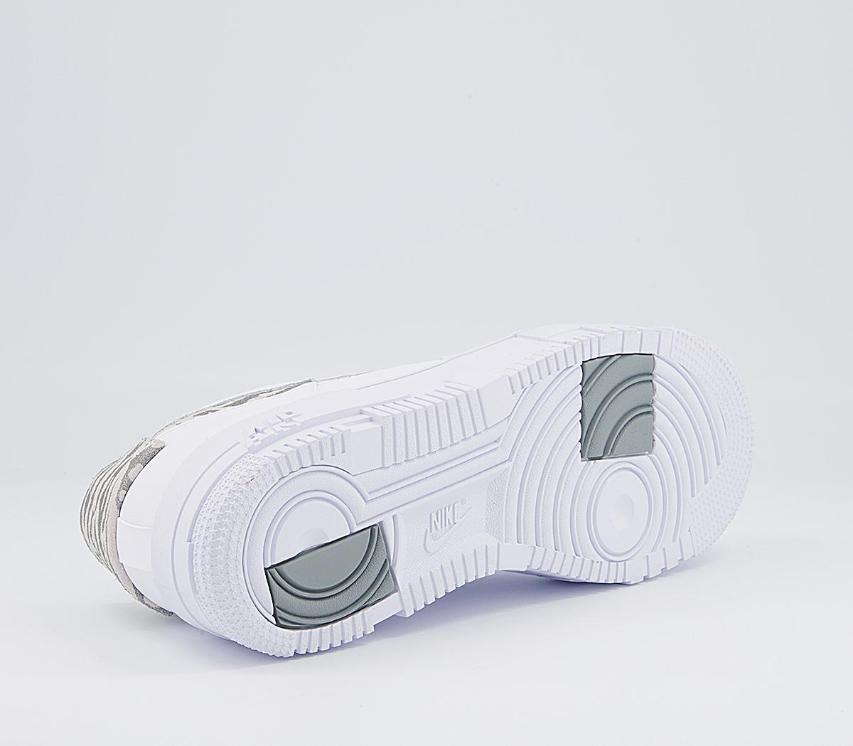 air force 1 pixel trainers white summit white particle grey