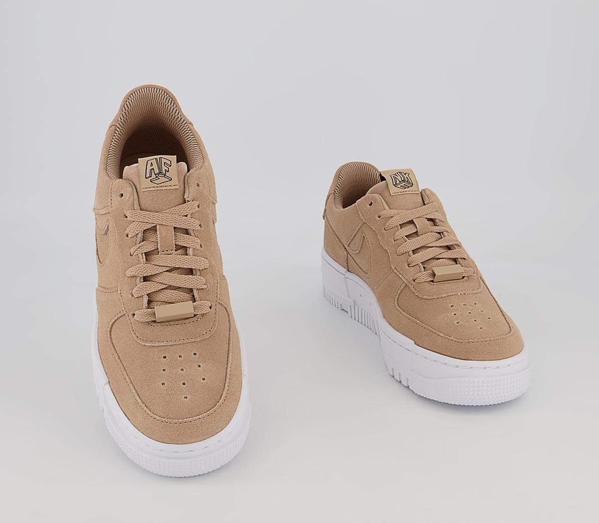 Nike Air Force 1 Pixel Trainers Nike Air Force 1 Pixel Trainers Hemp Hemp White