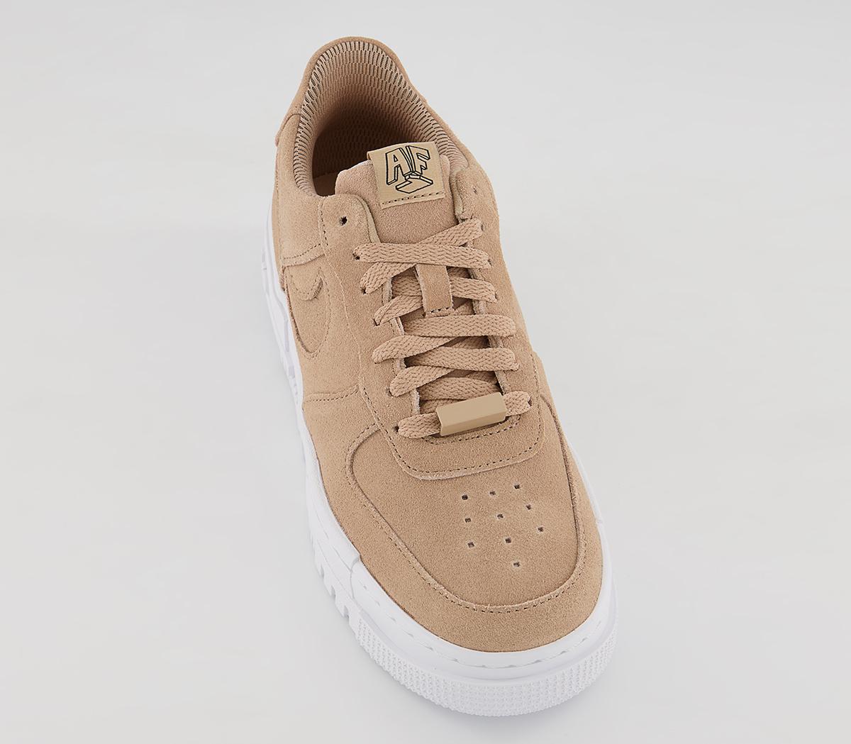 Nike Air Force 1 Pixel Trainers Nike Air Force 1 Pixel Trainers Hemp Hemp White