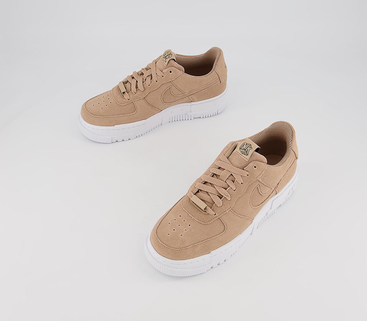 Nike Air Force 1 Pixel Trainers Nike Air Force 1 Pixel Trainers Hemp Hemp White
