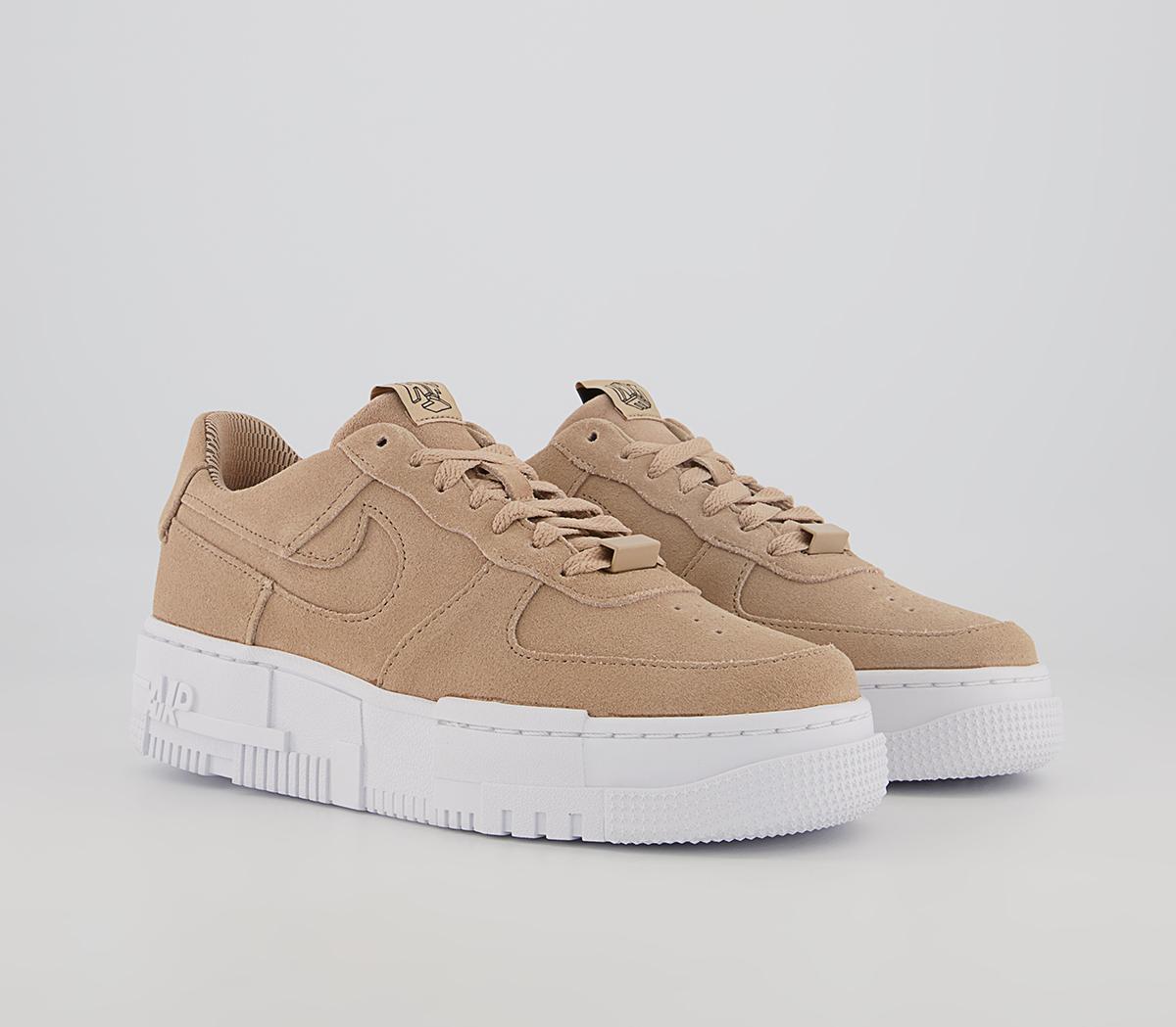 Nike Air Force 1 Pixel Trainers Nike Air Force 1 Pixel Trainers Hemp Hemp White