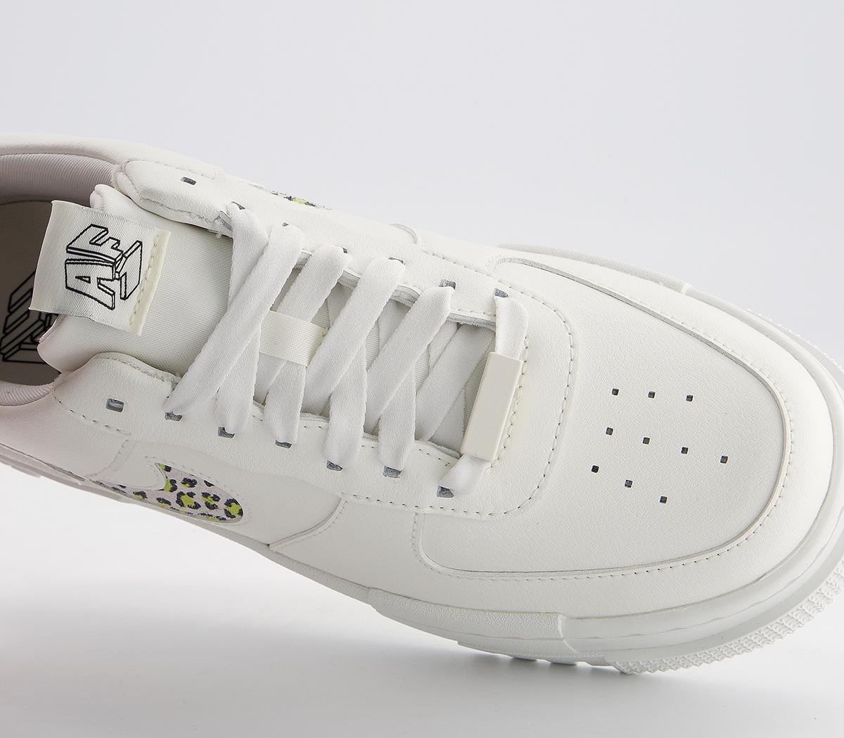 Nike Air Force 1 Pixel Trainers Nike Air Force 1 Pixel Trainers Sail Sail Lt Lemon Twist Animal