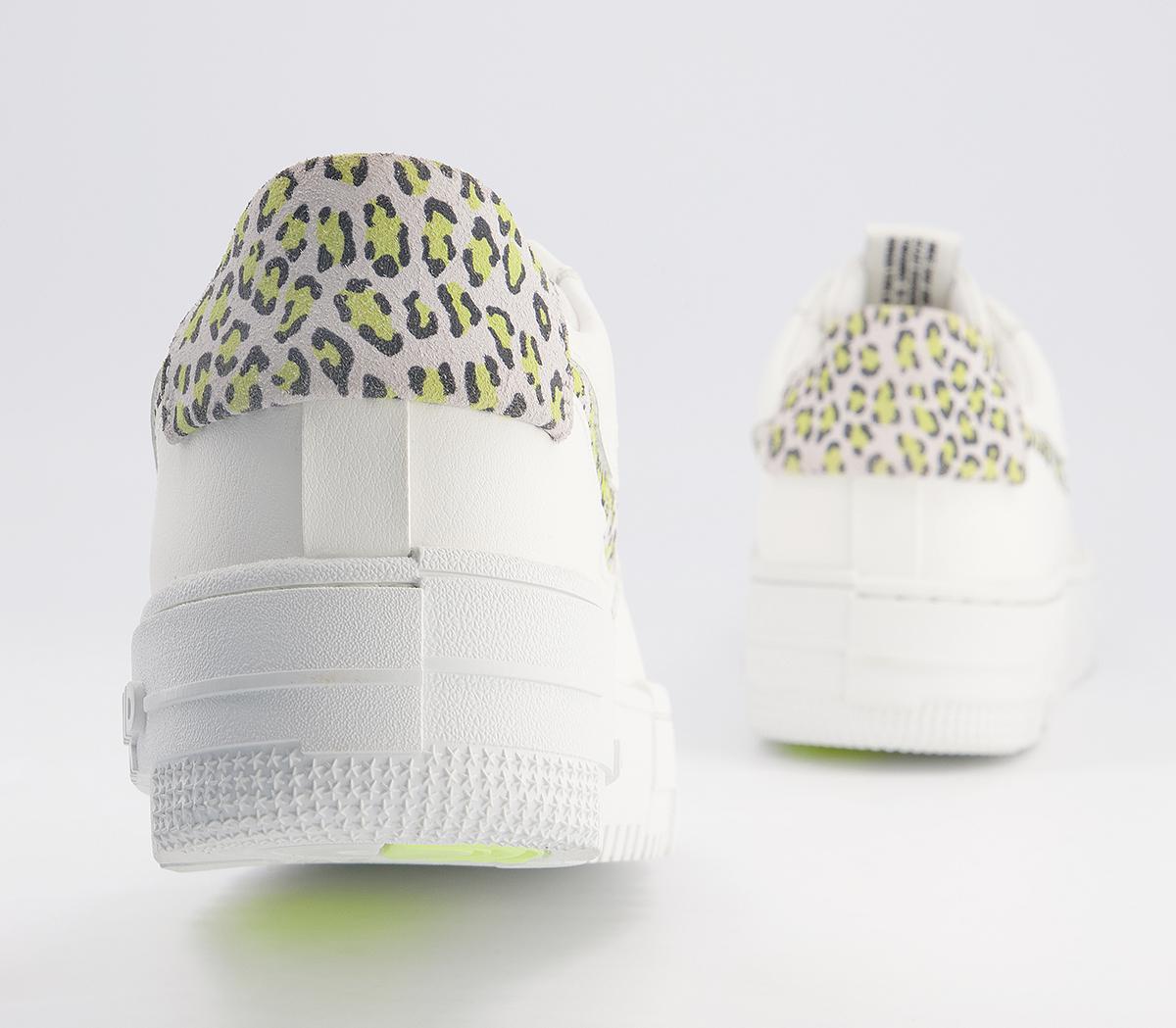 Nike Air Force 1 Pixel Trainers Nike Air Force 1 Pixel Trainers Sail Sail Lt Lemon Twist Animal