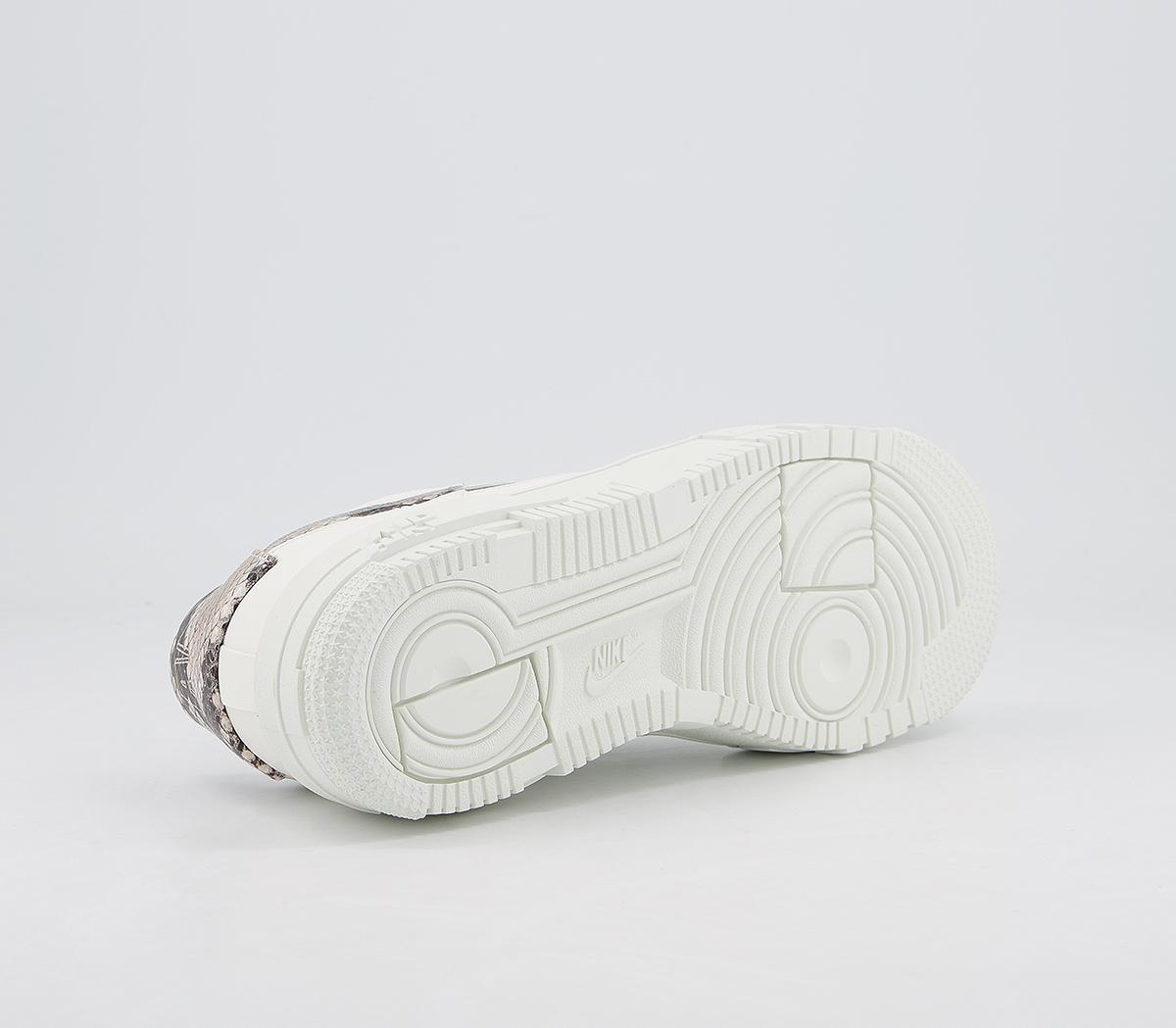 nike air force 1 pixel trainers sail desert sand leopard white