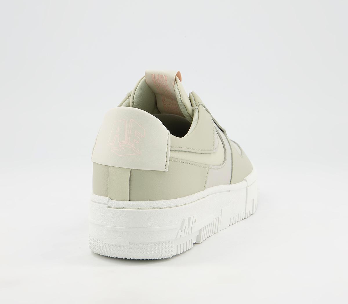 Nike Air Force 1 Pixel Trainers Nike Air Force 1 Pixel Trainers Stone Bone Summit White Pale Coral Summit White