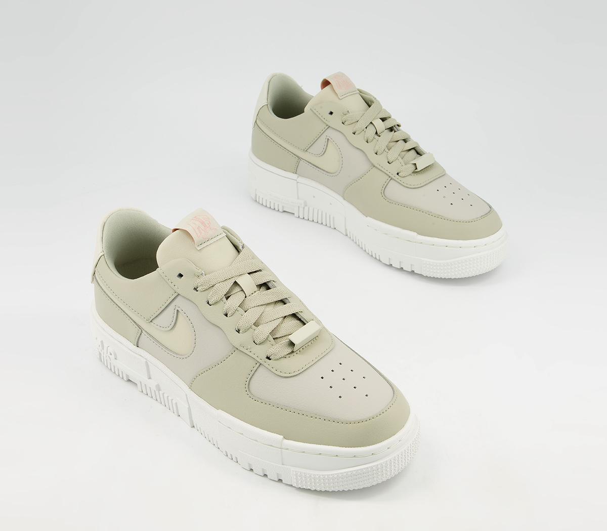 air force 1 pixel trainers white summit white particle grey