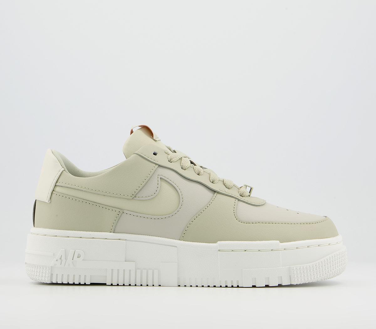 Nike Air Force 1 Pixel Trainers Stone 