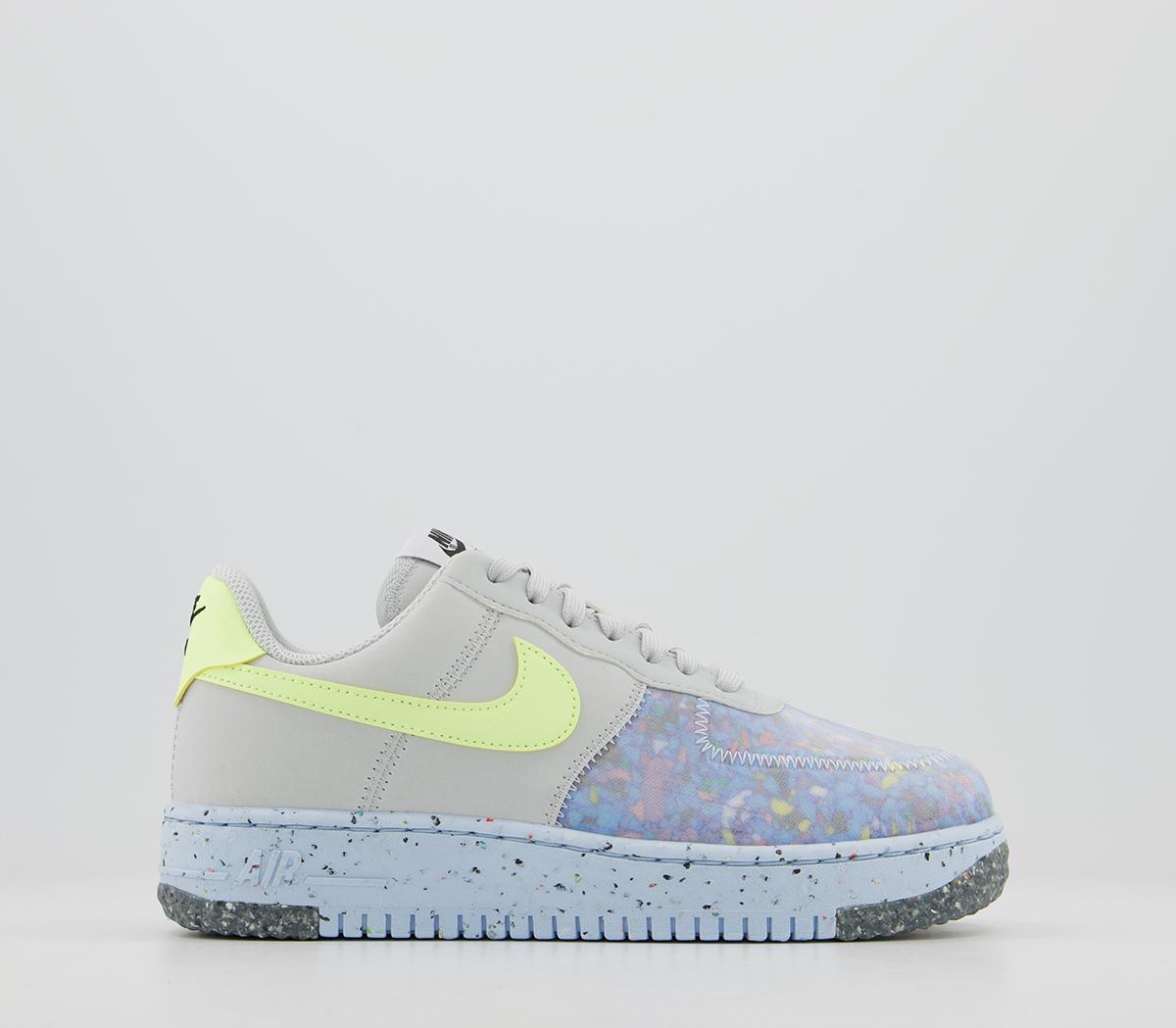 NikeAir Force 1 Crater TrainersPure Platinum Barely Volt Summit White