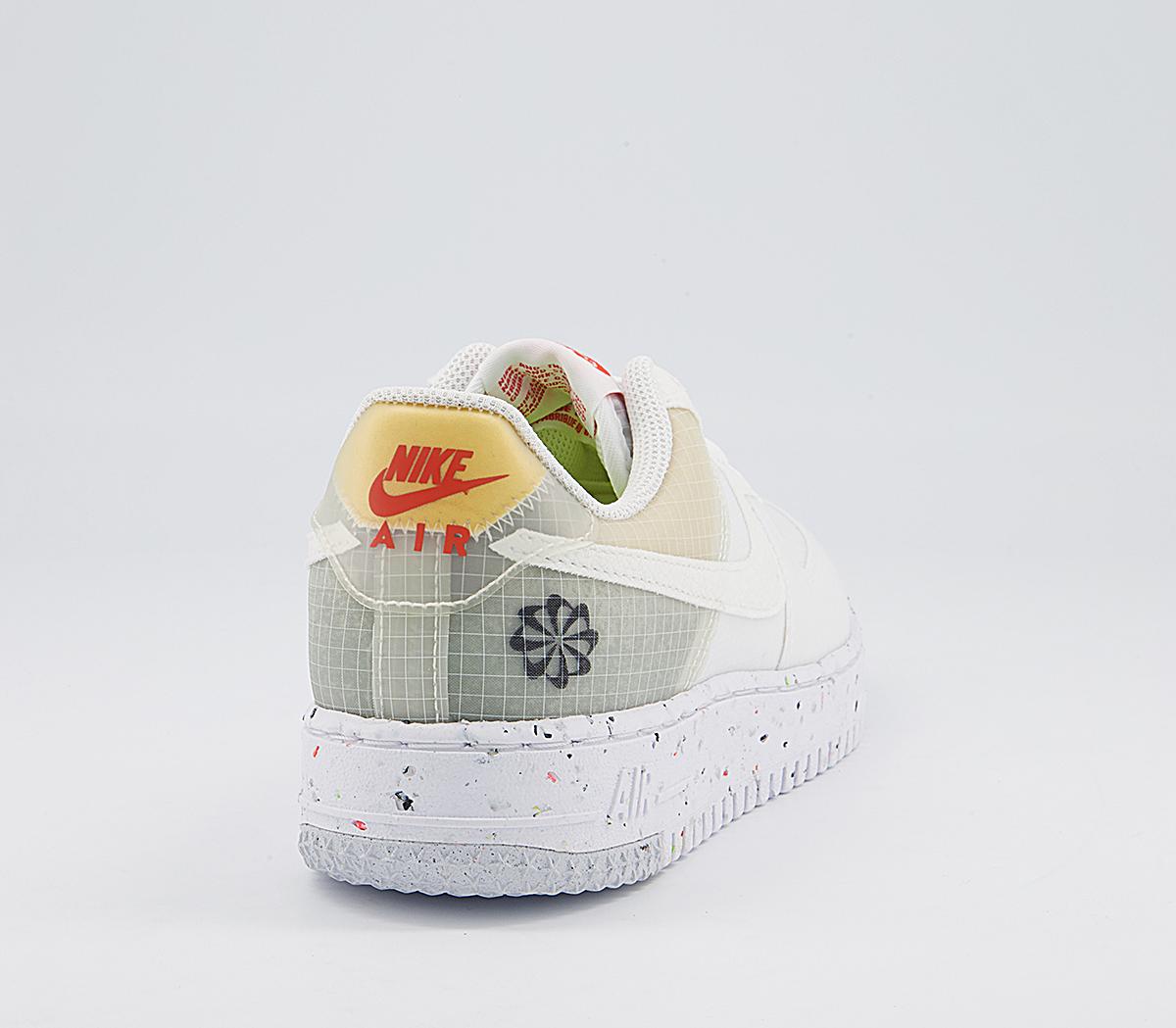 Nike Air Force 1 Crater Trainers Nike Air Force 1 Crater Trainers White White Orange