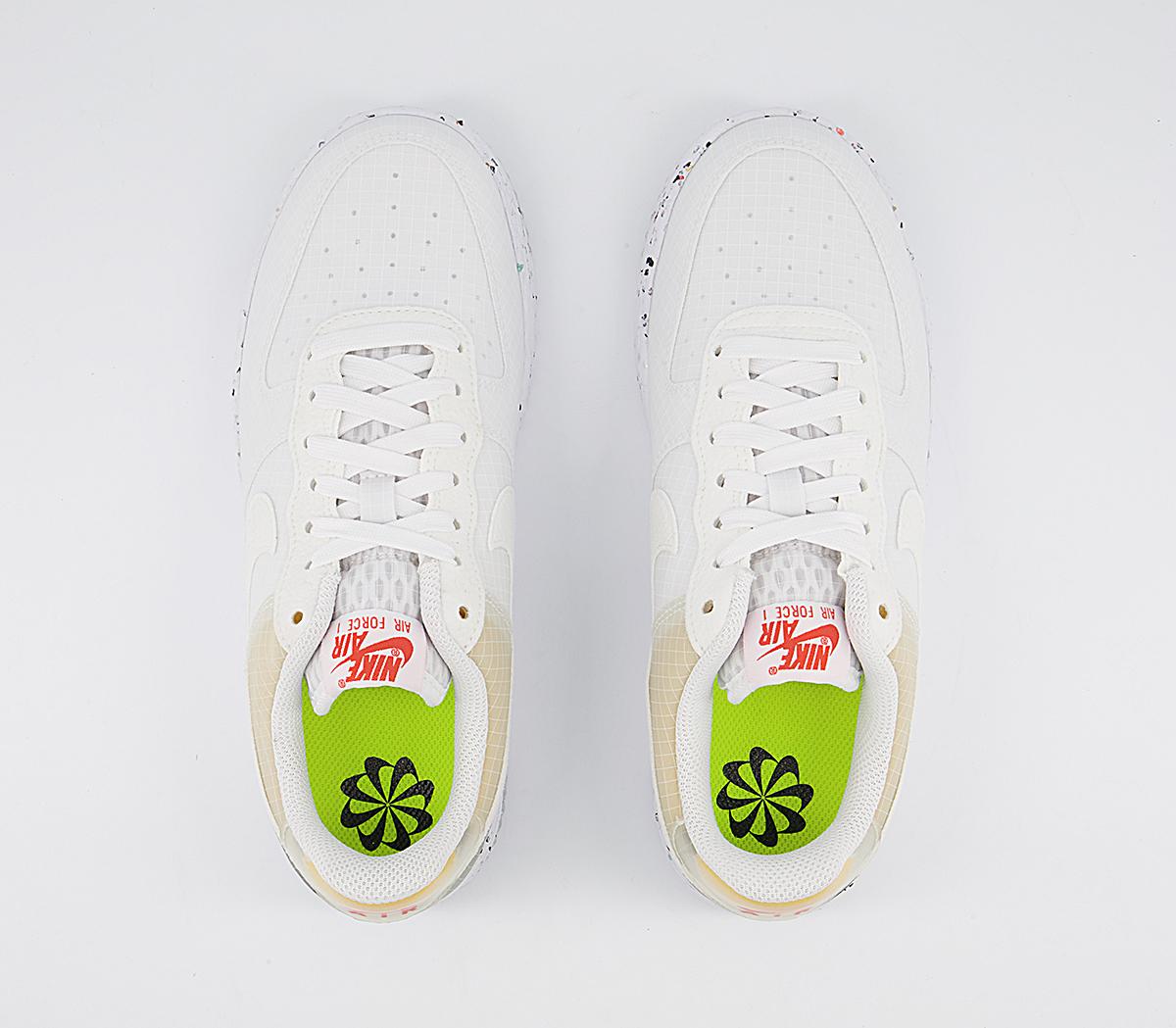 Nike Air Force 1 Crater Trainers Nike Air Force 1 Crater Trainers White White Orange