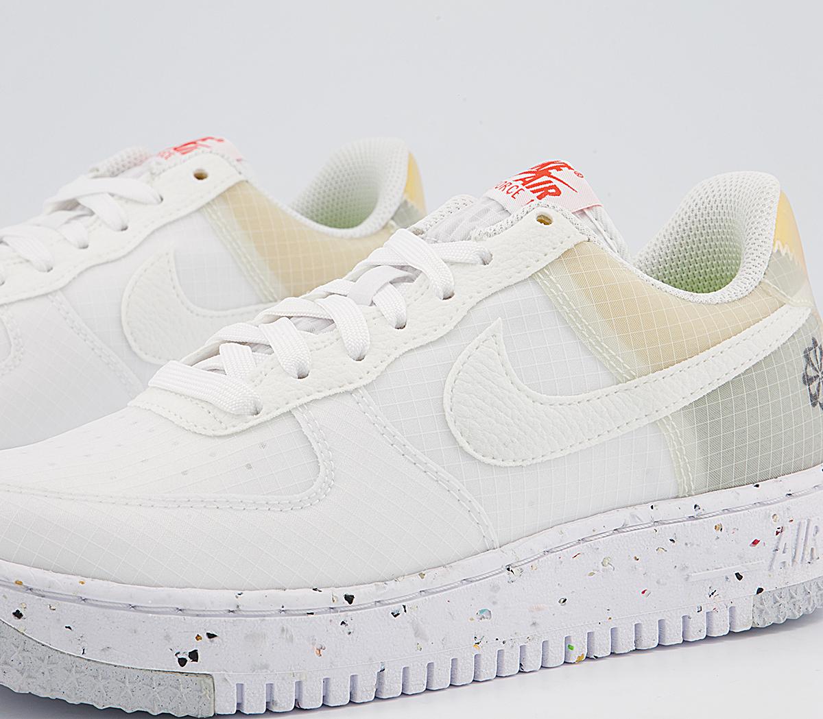 Nike Air Force 1 Crater Trainers Nike Air Force 1 Crater Trainers White White Orange