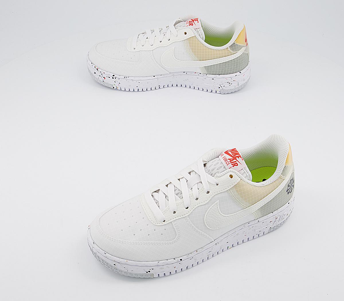 Nike Air Force 1 Crater Trainers Nike Air Force 1 Crater Trainers White White Orange
