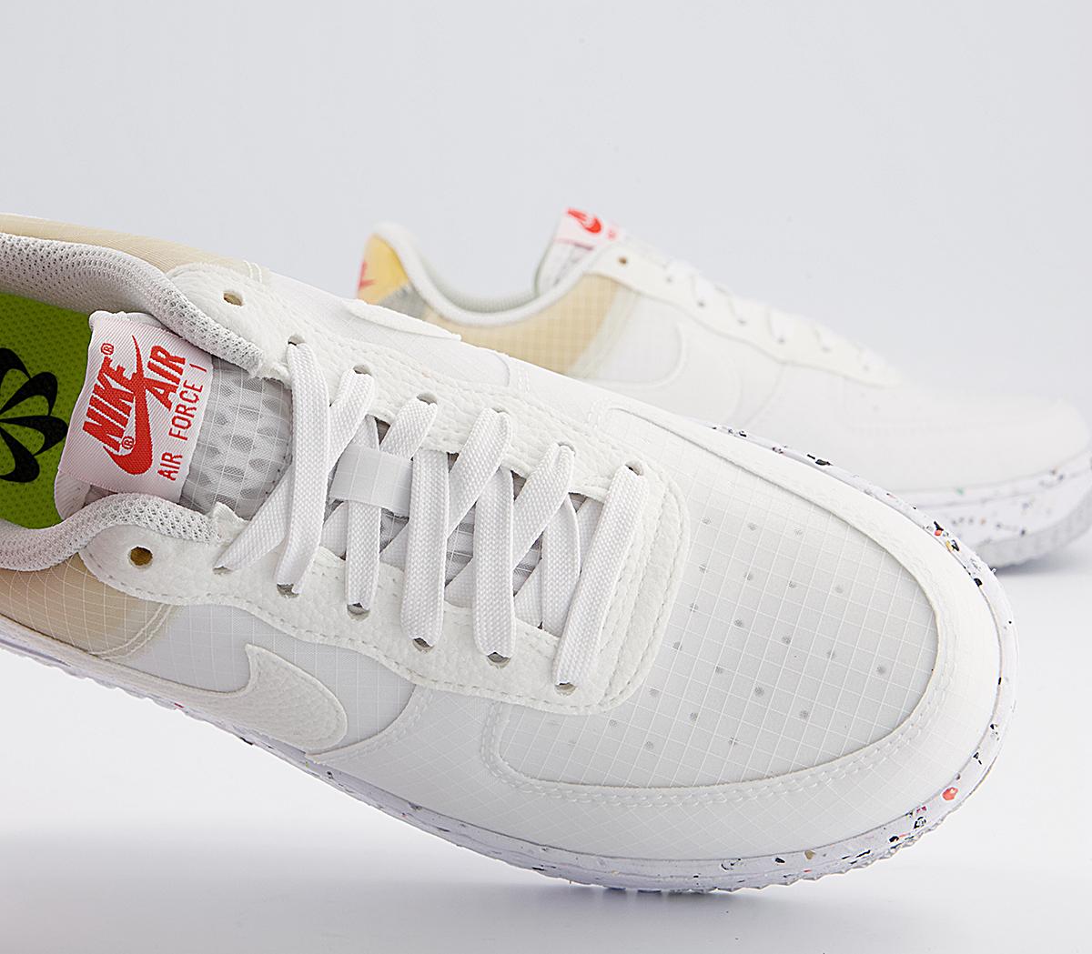 Nike Air Force 1 Crater Trainers Nike Air Force 1 Crater Trainers White White Orange