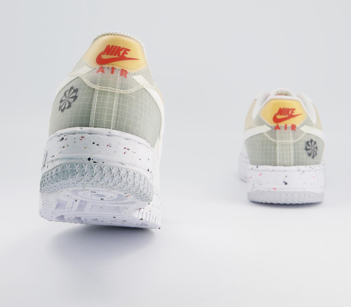 Nike Air Force 1 Crater Trainers Nike Air Force 1 Crater Trainers White White Orange