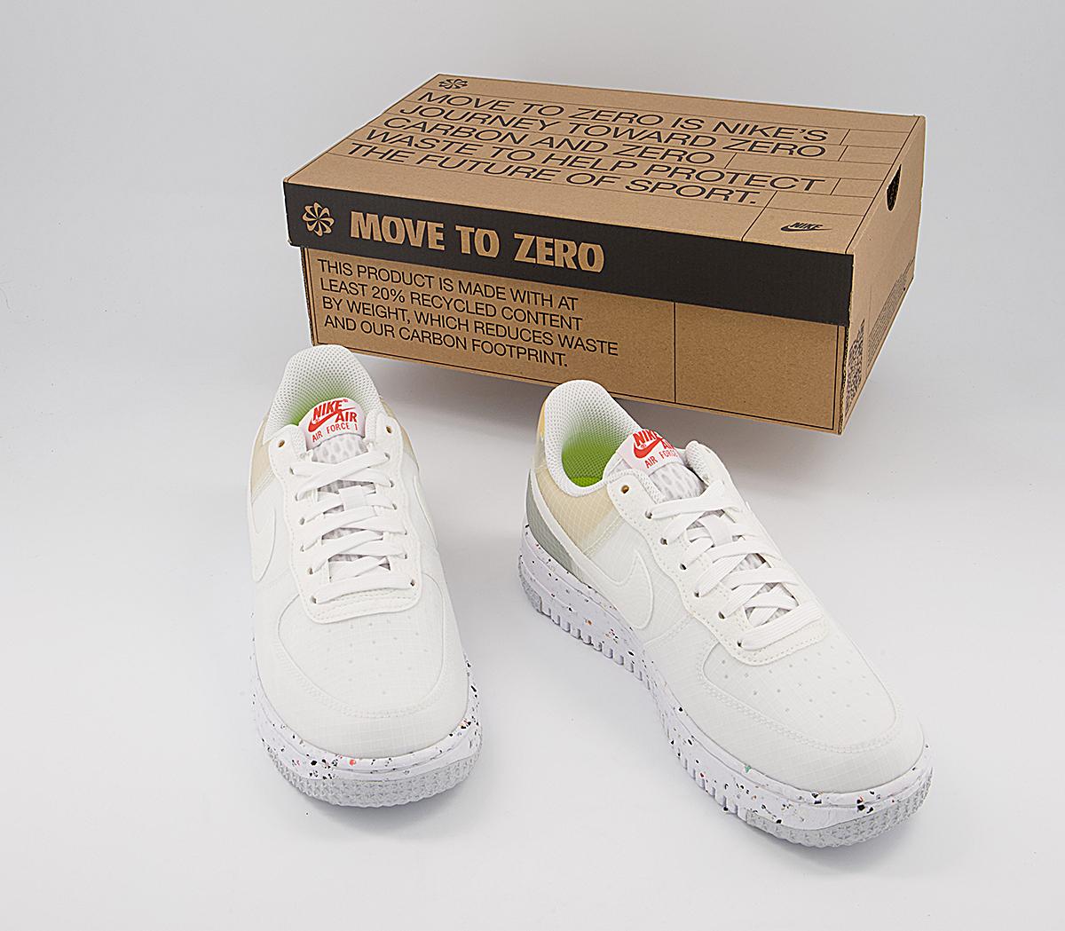 Nike Air Force 1 Crater Trainers Nike Air Force 1 Crater Trainers White White Orange