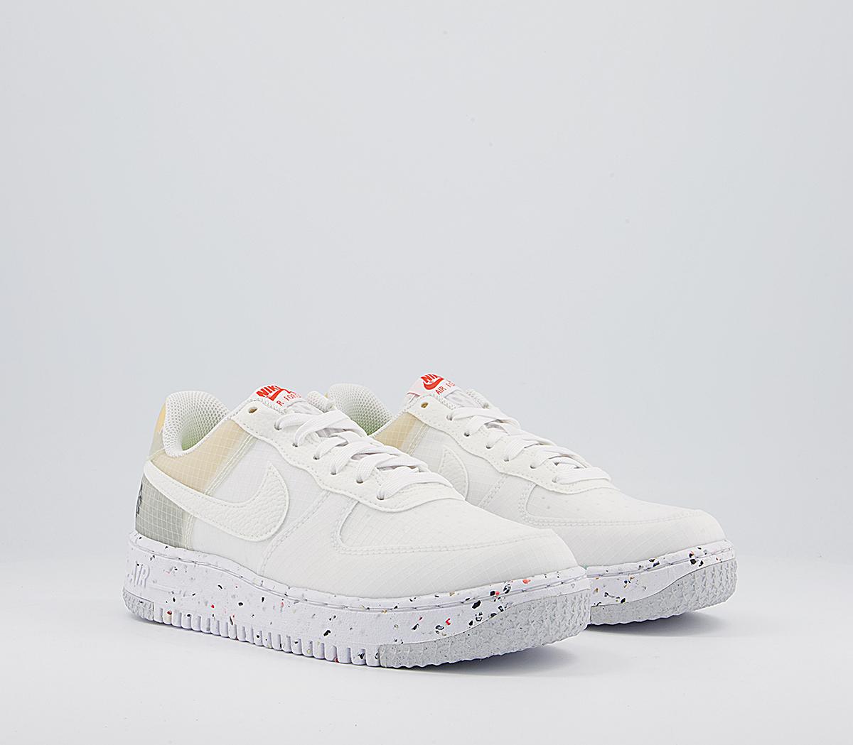 Nike Air Force 1 Crater Trainers Nike Air Force 1 Crater Trainers White White Orange