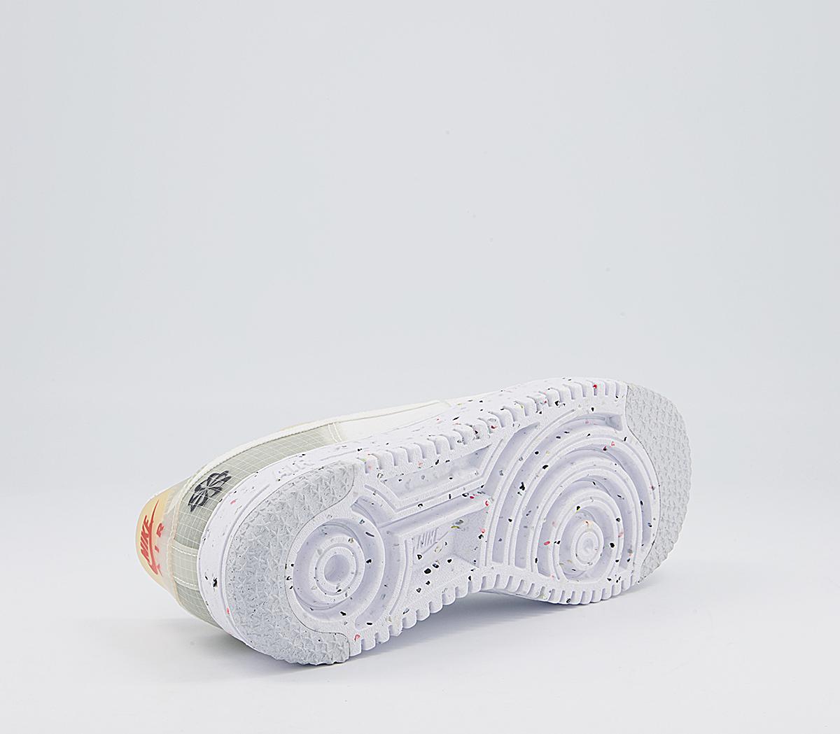 Nike Air Force 1 Crater Trainers Nike Air Force 1 Crater Trainers White White Orange