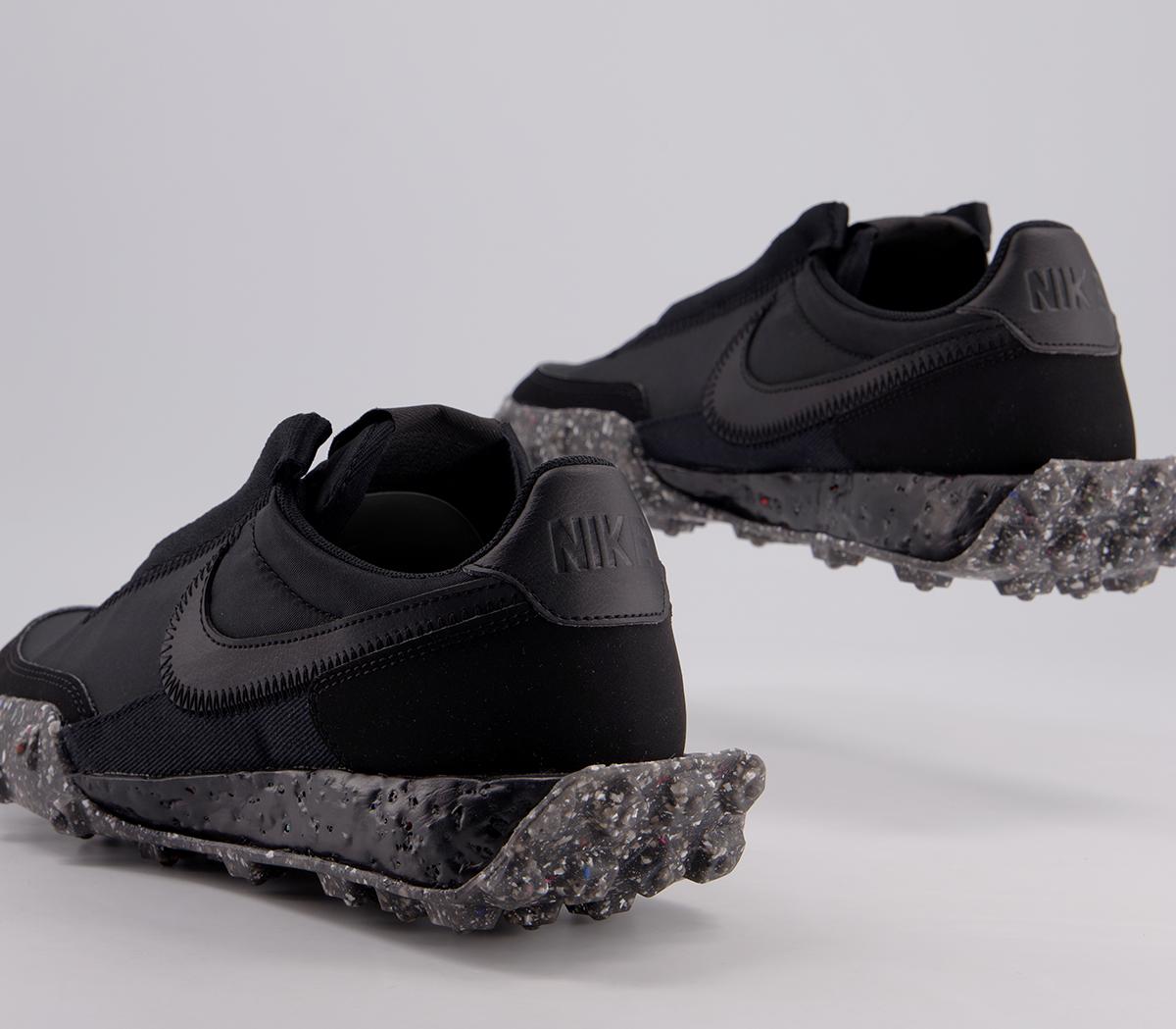 nike waffle racer crater black