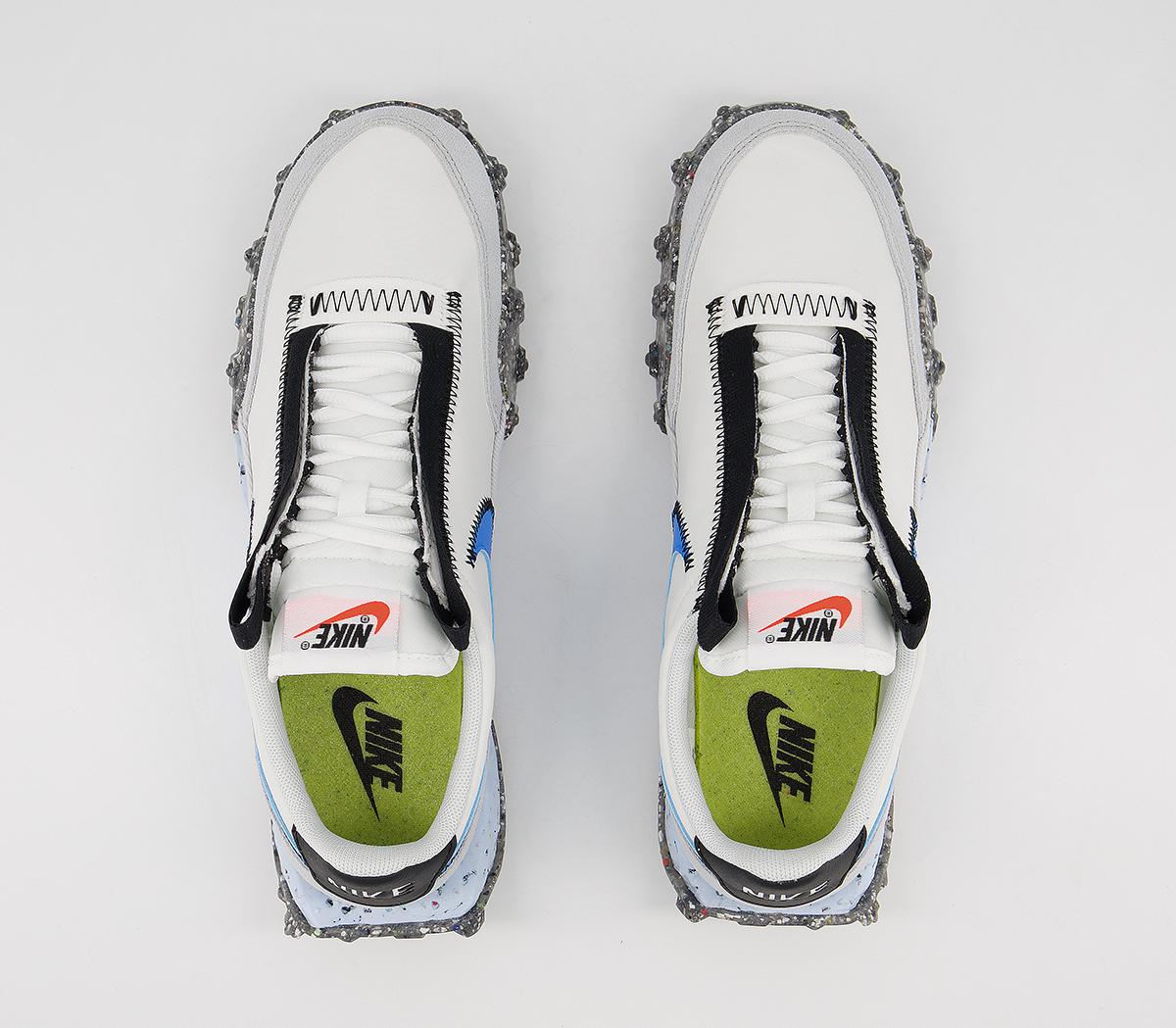 NikeWaffle Racer Crater TrainersSummit White Photo Blue Photon Dust