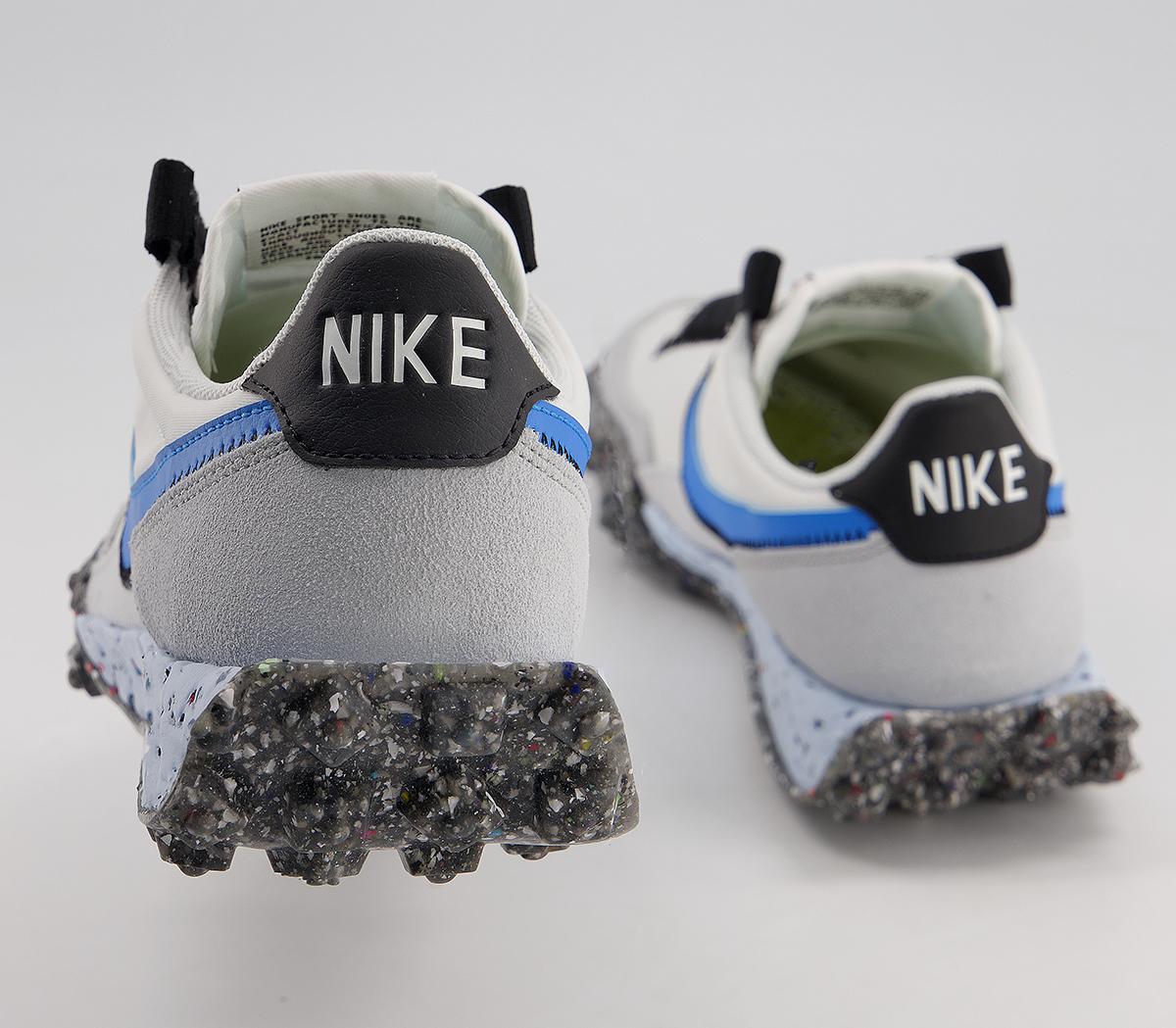 NikeWaffle Racer Crater TrainersSummit White Photo Blue Photon Dust