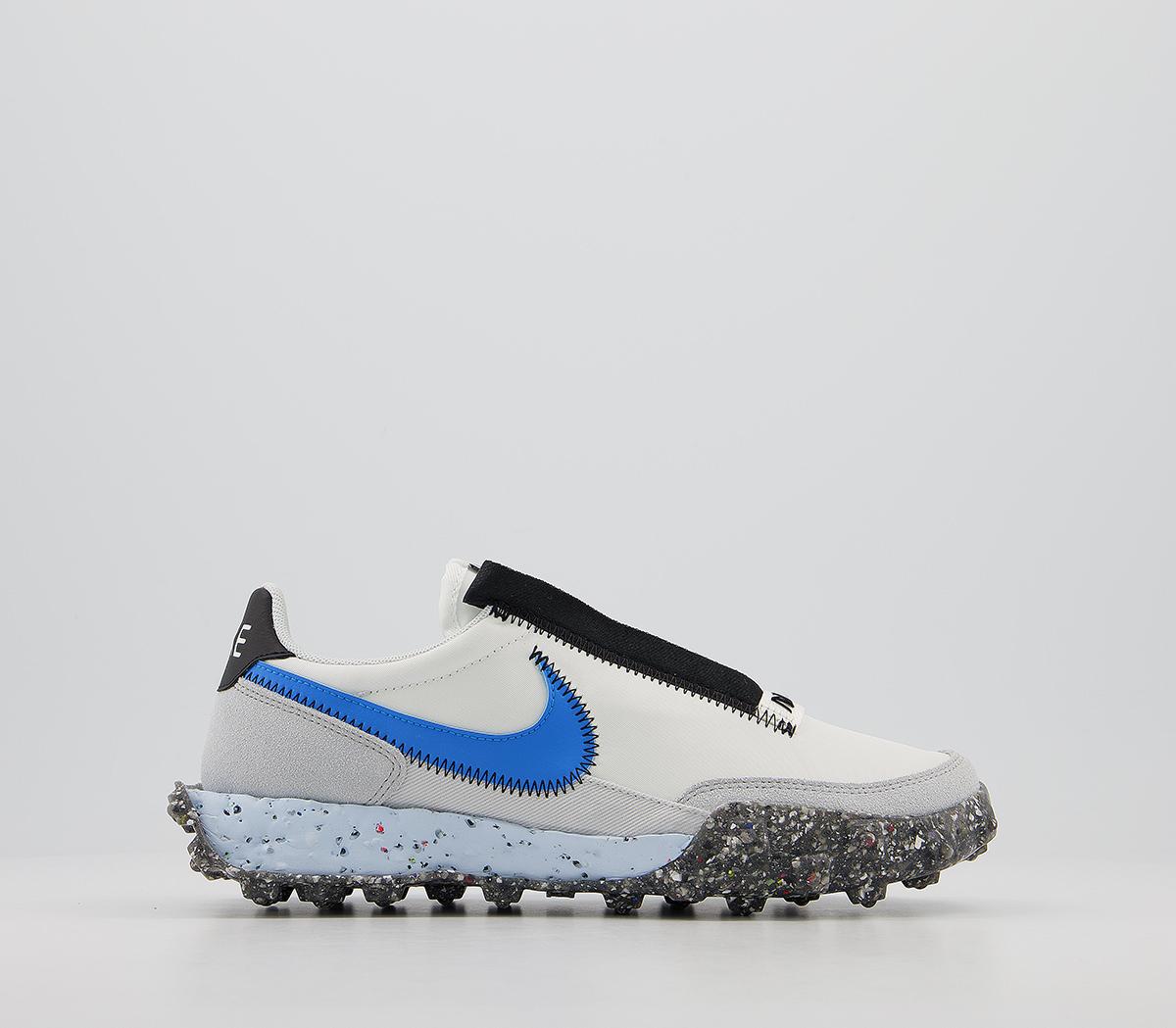NikeWaffle Racer Crater TrainersSummit White Photo Blue Photon Dust
