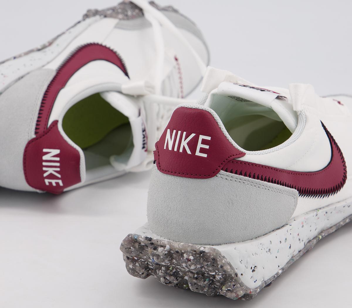 Nike Waffle Racer Crater Trainers Nike Waffle Racer Crater Trainers Summit White Team Red Photon Dust Black White