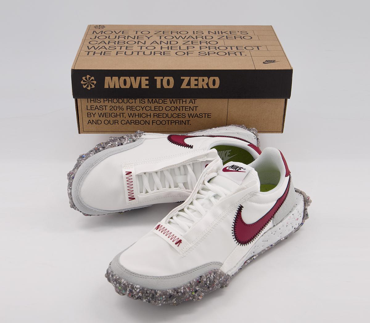 Nike Waffle Racer Crater Trainers Nike Waffle Racer Crater Trainers Summit White Team Red Photon Dust Black White