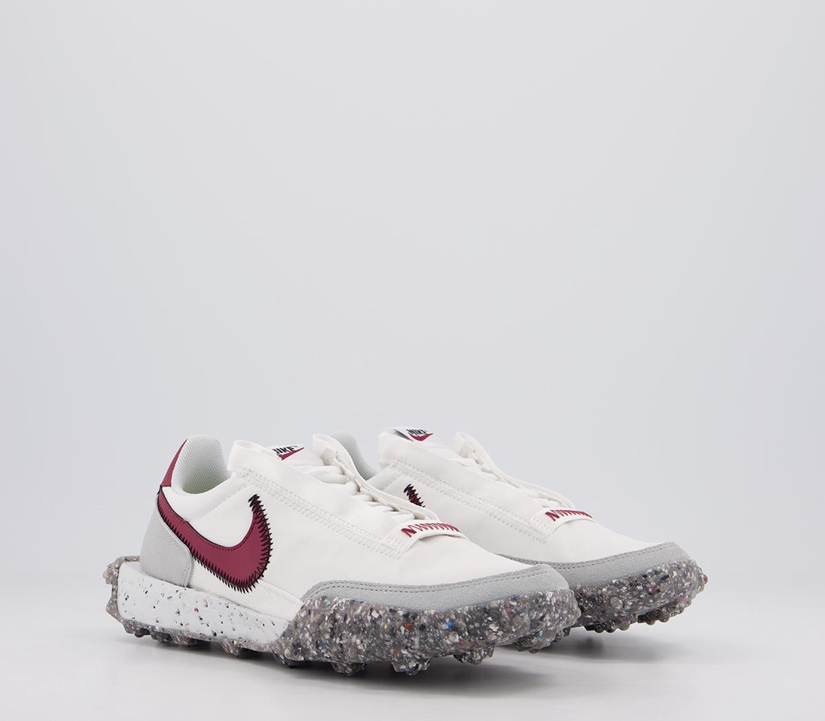 Nike Waffle Racer Crater Trainers Nike Waffle Racer Crater Trainers Summit White Team Red Photon Dust Black White