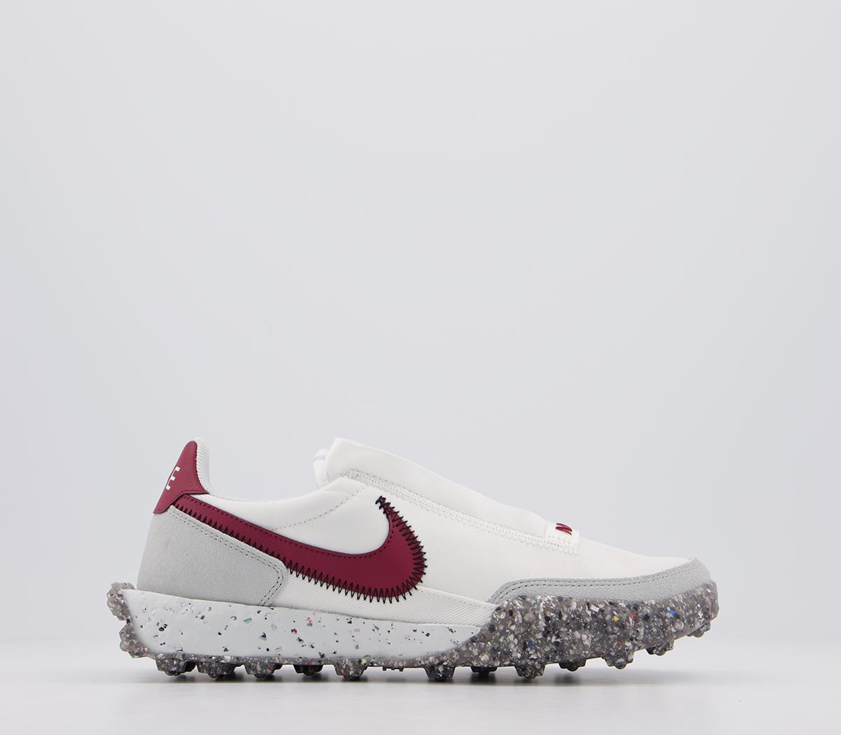 NikeWaffle Racer Crater Trainers NikeWaffle Racer Crater TrainersSummit White Team Red Photon Dust Black White