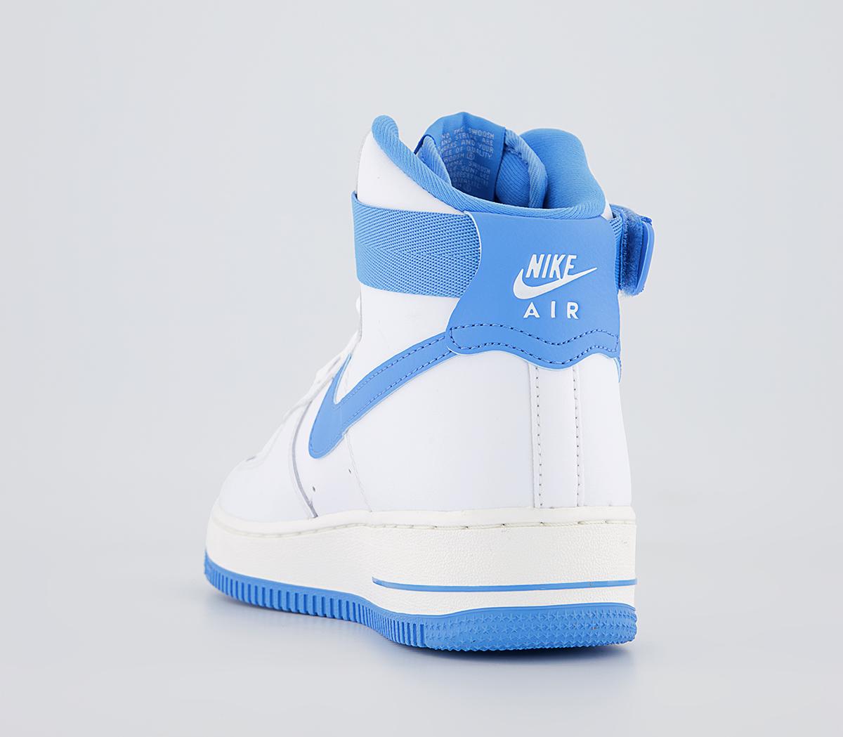 Nike Air Force 1 High Trainers Nike Air Force 1 High Trainers White University Blue Sail