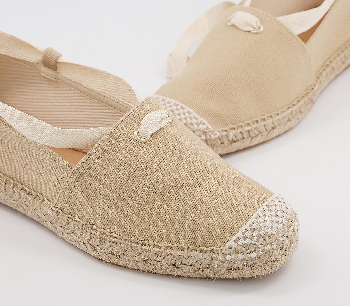 Office Farie Lace Up Ankle Tie Flat Espadrilles Office Farie Lace Up Ankle Tie Flat Espadrilles Off White