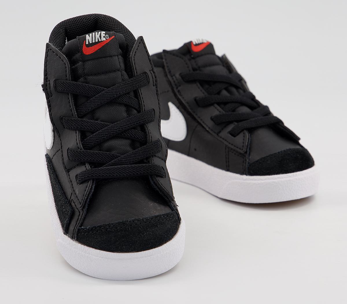 Nike Blazer Mid '77 Infant Trainers Nike Blazer Mid '77 Infant Trainers Black Sail White Total Orange