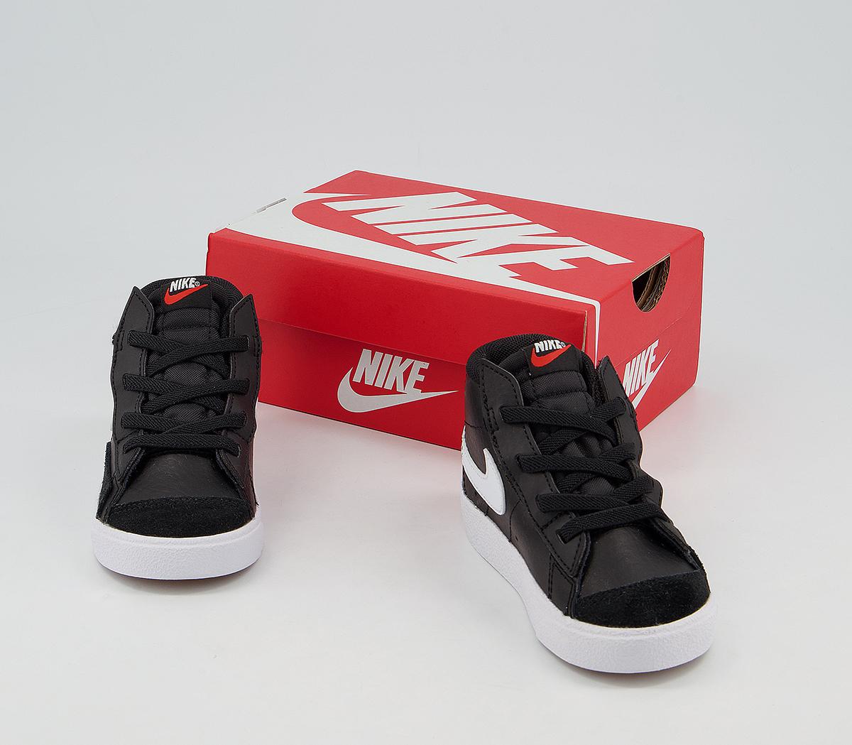 Nike Blazer Mid '77 Infant Trainers Nike Blazer Mid '77 Infant Trainers Black Sail White Total Orange